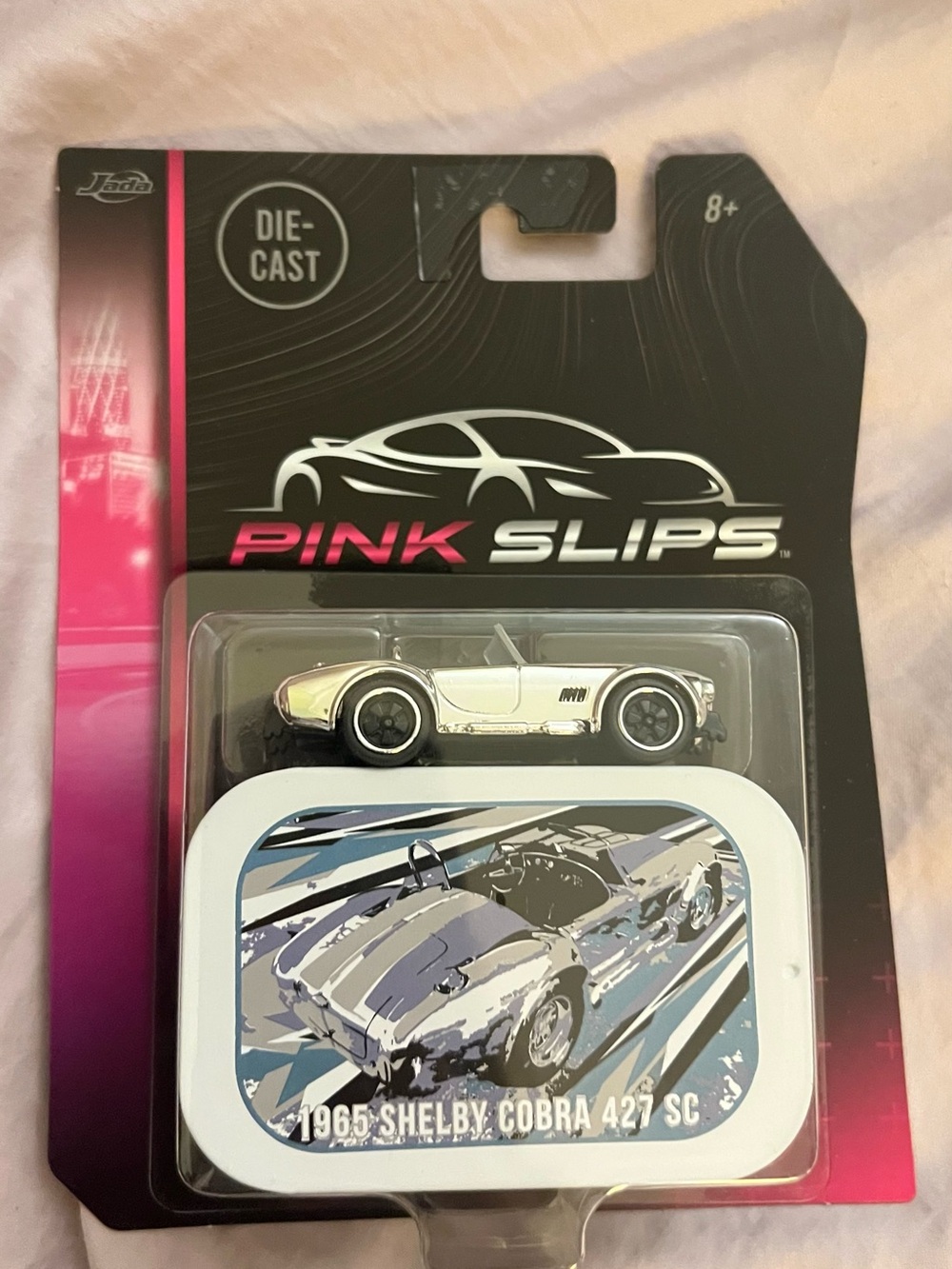 JADA 2026 PINK SLIPS SERIES, CHROME 1965 SHELBY COBRA 427 SC